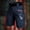 Blue, variant on Tactical Work Shorts for Men Outdoor Casual Military Combat Hiking Cargo Shorts with Multi-Pocket (No Belt) Brown L