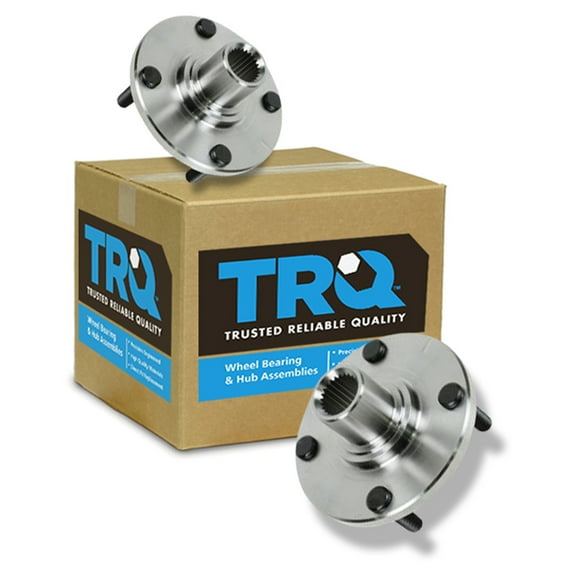 TRQ Front Wheel Hub & Bearing Pair Kit Set of 2 New for 00-11 Ford Focus BHA53166