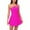 Hot Pink, variant on Women's 1 Piece Flattering Swimsuits Tummy Control One Shoulder Swim Dress Ruched Tie Knot Skirt Bathing Suits Hot Pink M