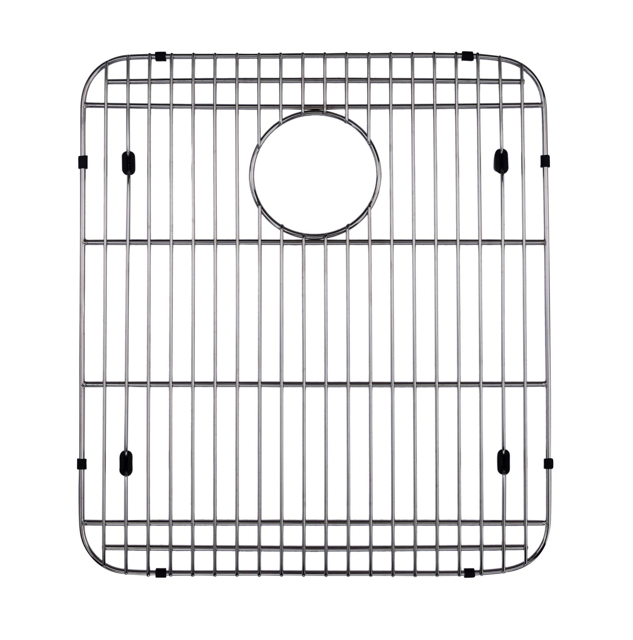 Gridwares 16 X 18 Inch Sink Grid Rack with Rear Center Drain