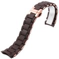 thumbnail image 3 of Correa de reloj de acero inoxidable y silicona para AR5905 AR5920 AR5890 AR5891 AR5889, 20 mm, 23 mm, color negro y marrón, para hombre y mujer, 3 of 5