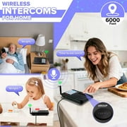 UHAXZ Wireless Intercom Long Range with Group Call Function (4 packs)