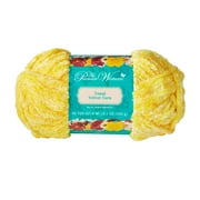 Pioneer Woman Tonal Velvet Yarn, 96 yds, 100% Polyester, Super Bulky, Yellow