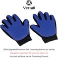 Vertall Pet Grooming Gloves for Deshedding Mitt to Brush and Remove Pet
