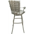 thumbnail image 3 of Set of 3 Outdoor Indoor Counter Stools - Jenna PB Arms - White Fabric - Beige, 3 of 5