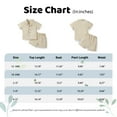 thumbnail image 2 of Usaibhir Toddler Baby Boy Clothes Summer Outfits Cotton and Linen Short Sleeve T-Shirt Shorts Set Solid Color Clothes Outfits Set 0-5T, 2 of 11