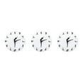 thumbnail image 4 of Guardoinrt Round Music Keyboard Wall Clock Unique Style And Silent Operation For Any Room Elegant Piano Key Clock ABS Timeless Ballet 1 3Set, 4 of 6