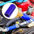 thumbnail image 3 of Unique Bargains 1 Set 32mm 1.26" ID Silicone Hose Cap W/ Clamp Intake Vacuum Hose End Plug for Car Silicone Blue, 3 of 6