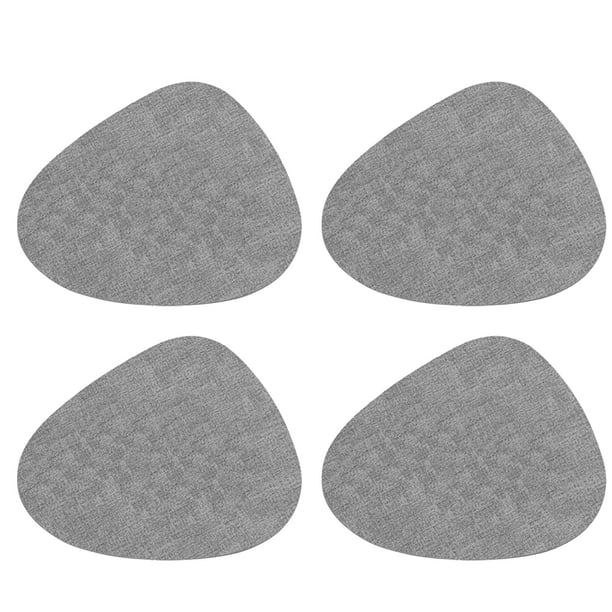 Set de cuatro posavasos redondos de 17,7 pulgadas antideslizantes para mesas de cena lavables.