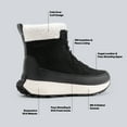 thumbnail image 4 of NORTIV 8 Women's Lightweight Waterproof Ankle Snow Sneaker Winter Boots, 4 of 6