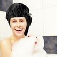 thumbnail image 4 of LOLIPPYY Sleep Satin Hat Negro Con Amplio Y Elástico Para Mantener El Seguro Durante, 4 of 6