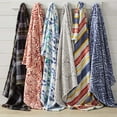 thumbnail image 2 of Better Homes & Gardens Oversized Throw, Red Paisley, Polyester, Machine Washable, 50"x72", 2 of 5