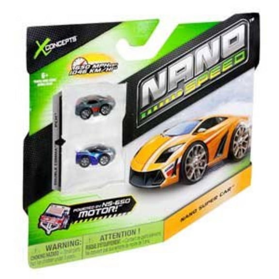X Concepts Nano Speed Nano Vehicles 2 pack (Colors & Styles Vary) Novelty