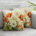 thumbnail image 3 of Creowell Flowers Fashion Style Dirt-Resistant Throw Pillow Covers for Couch Sofa Bed Living Room Bedroom Short Plush Square 1PC 22x22in, 3 of 5