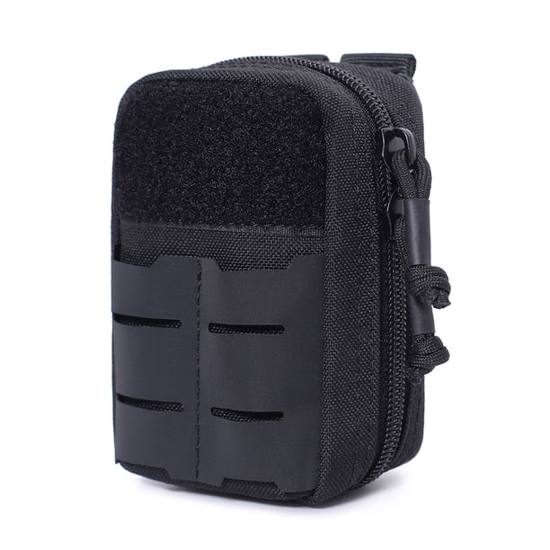 Ygjytge Mini Riñonera Médica para Exteriores Almacenamiento Herramientas Primeros Auxilios (negro)