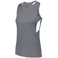 thumbnail image 2 of Augusta L Ladies Crossover Tank Graphite/White 2436, 2 of 2