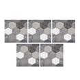 thumbnail image 1 of Azulejo Etiqueta De La Pared 3D Hexagonal Impermeable Etiqueta De La Pared Autoadhesivo Etiqueta Protectora De La Pared Para La Cocina Baño Sala De Estar Decoración 5Pcs Moyic HA013187-00, 1 of 7