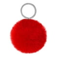 thumbnail image 3 of Fuzzy Ball Keychain Supple Comfortable Lovely Key Rings Adorable Practical Key Chains Women for Children Adults Elderly Students Red 8cm, 3 of 7