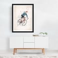 thumbnail image 6 of I want to ride my bicycle - Illustration Bicycle Watercolor Sports Modern Art Sketch Abstract Black Framed Wall Art Print 5 x 7 inches, 6 of 7