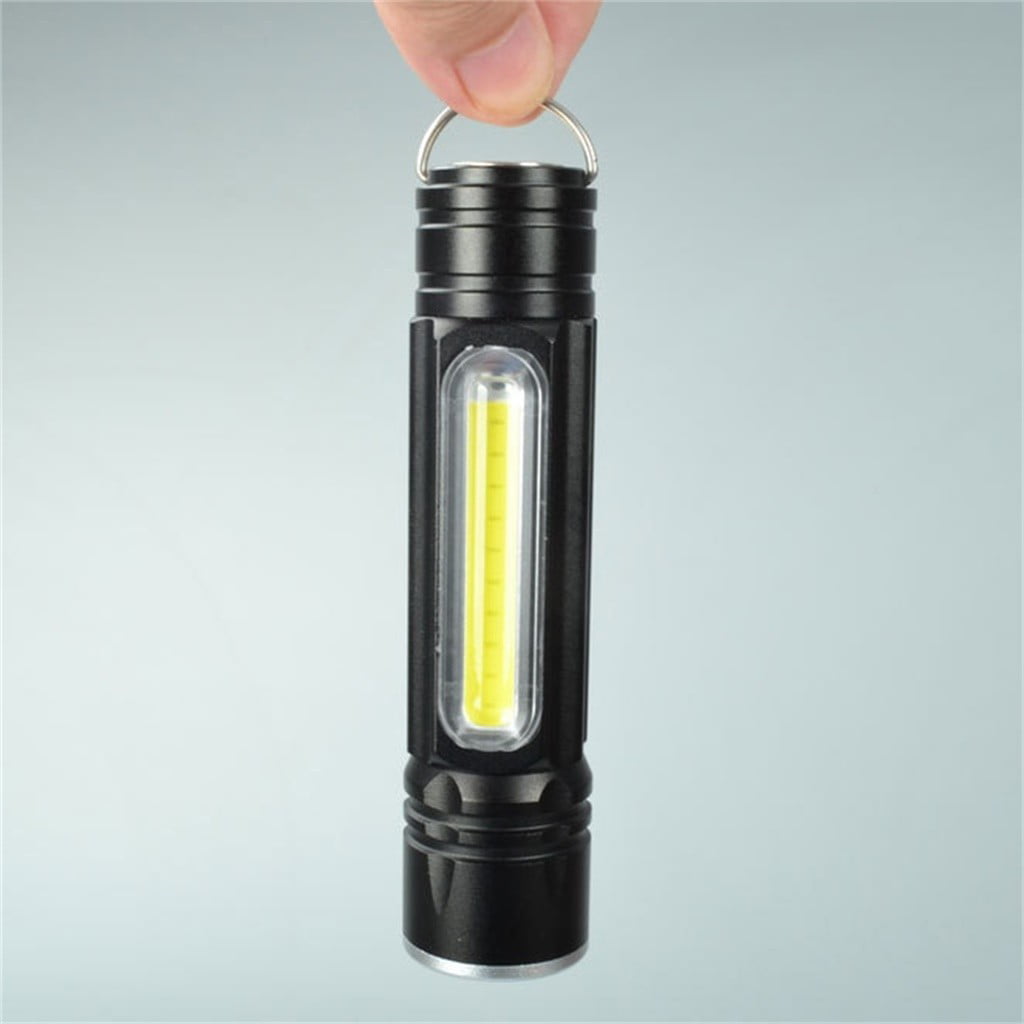 Portable T6 COB LED Tactical USB Rechargeable Zoomable Flashlight Torch Lamp FI 