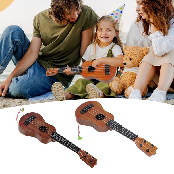 Ukelele Para Niños, Guitarra De 4 Cuerdas, Ukelele Musical Portátil Realista Educativo, Juguete Para Niños Pequeños, Vacaciones De Cumpleaños Para Principiantes