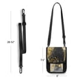 thumbnail image 4 of Secure Travel Neck Wallet Passport Holder Adjustable Strap For Men & Women 6*7.5in Glowing Mushrooms, 4 of 6