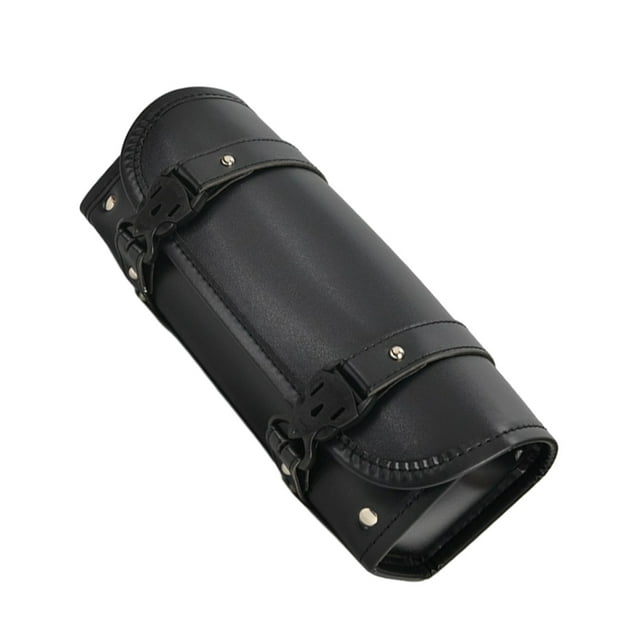 Bolsa de herramientas Advancent universal para motocicleta de PU con amplio espacio para horquilla delantera o alforjas para bicicletas laterales Ciclismo