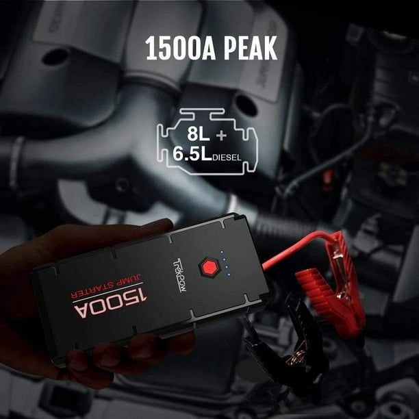 NOCO Boost Plus GB40 1000 Ampères 12 Volts UltraSafe Lithium Jump Starter  Box, Batterie de Voiture Booster Pack et Câbles de Cavalier pour jusqu'à 6  Litres d'Essence et 3 Litres de Moteurs