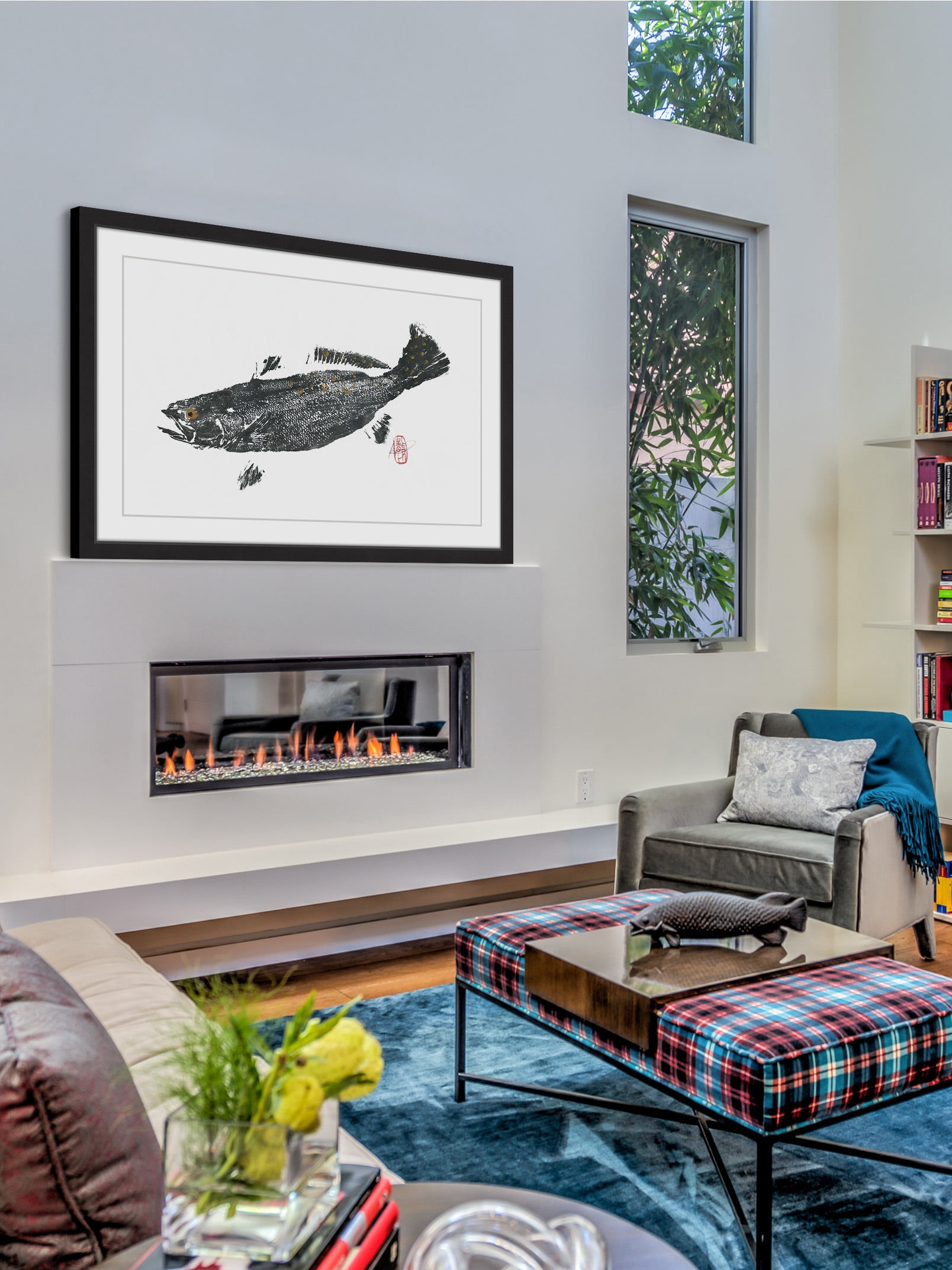 "Speckled Trout" Framed Painting Print