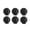 black, variant on RYLZX 6Pcs gray-Precut Walker Tennis Balls, Universal Heavy Duty Glide Balls for Walker & Furniture Legs Floor Protection