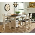thumbnail image 2 of Jofran Madison County Rustic Reclaimed Pine Farmhouse Ladderback Counter Stool (Set of 2), 2 of 6