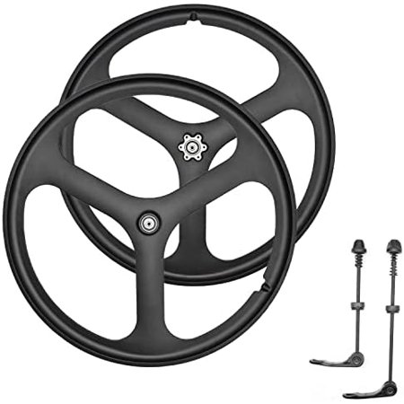 iMeshbean New 26" MTB Bike Mag Magnesium Wheels 3-Spoke Set Rim Wheelset 6/7/8/9/10 Gears