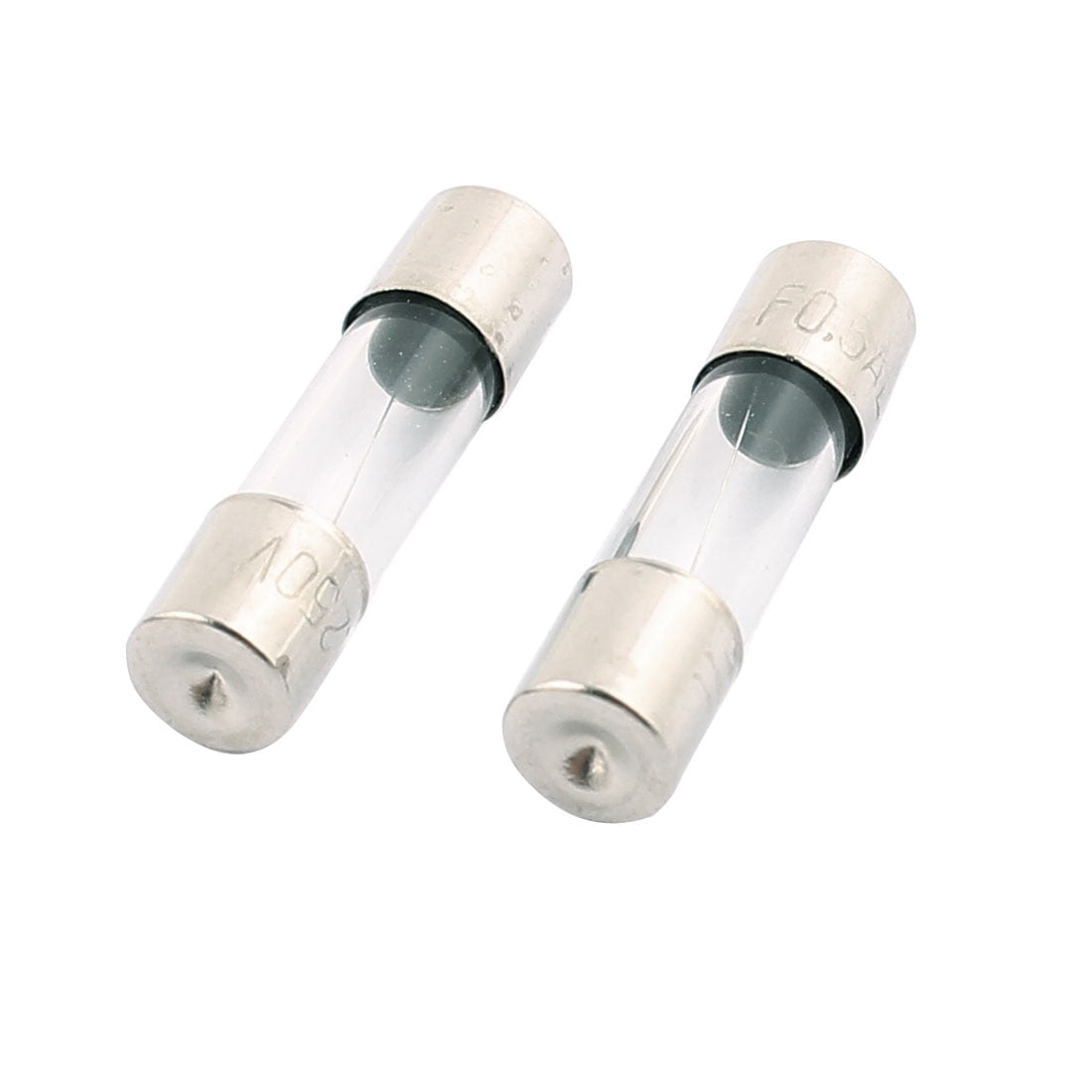250V 0.5A 5mm x 20mm Quick Acting Fast Blow Type Glass Tube Fuse 50pcs