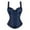 Blue, variant on yunLCZ Womens Waist Trainer Corset Women'S Gothic Corset Bustier Waist Cincher Underbust Corset Vest Tank Top Embroidery Corset Top Plus Size Corset Top