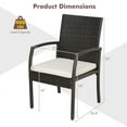 thumbnail image 5 of Aimee Lii 5 Pieces Patio Wicker Cushioned Dining Set with Umbrella Hole, Outdoor Patio Furniture, 5 of 10