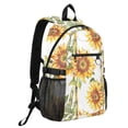 thumbnail image 2 of JIALIOU 14" Laptop Backpack Waterproof Airline Approved Stylish Casual Daypack for Travel Business College Work, Sunflower and Bamboo, 2 of 8