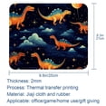 thumbnail image 5 of Starry Dinosaur 8.3x9.8 Inch Square Printed Desk Mat Mouse Pad for Office and Gaming, Non-Slip Rubber Bottom, 5 of 6