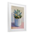 thumbnail image 2 of Stupell Industries Contemporary Succulent Plant in White Pot White Framed Print Under Glass, 17 x 21, by The Prints Vibe, 2 of 8