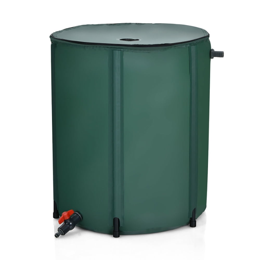 Resenkos 60 Gallon Portable Collapsible Rain Barrel Water Collector