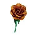 thumbnail image 4 of Flor artificial de metal rosa para cumpleaños, arreglo floral que no se marchita, regalo de flores Oro, 4 of 9