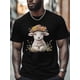 thumbnail image 1 of Camiseta de manga corta con diseño de pareja casada y calavera para hombre, 1 of 8