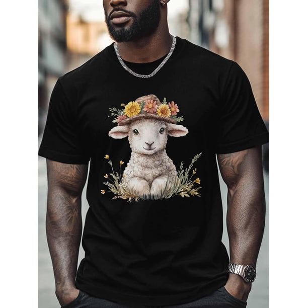 Camiseta de manga corta con diseño de pareja casada y calavera para hombre