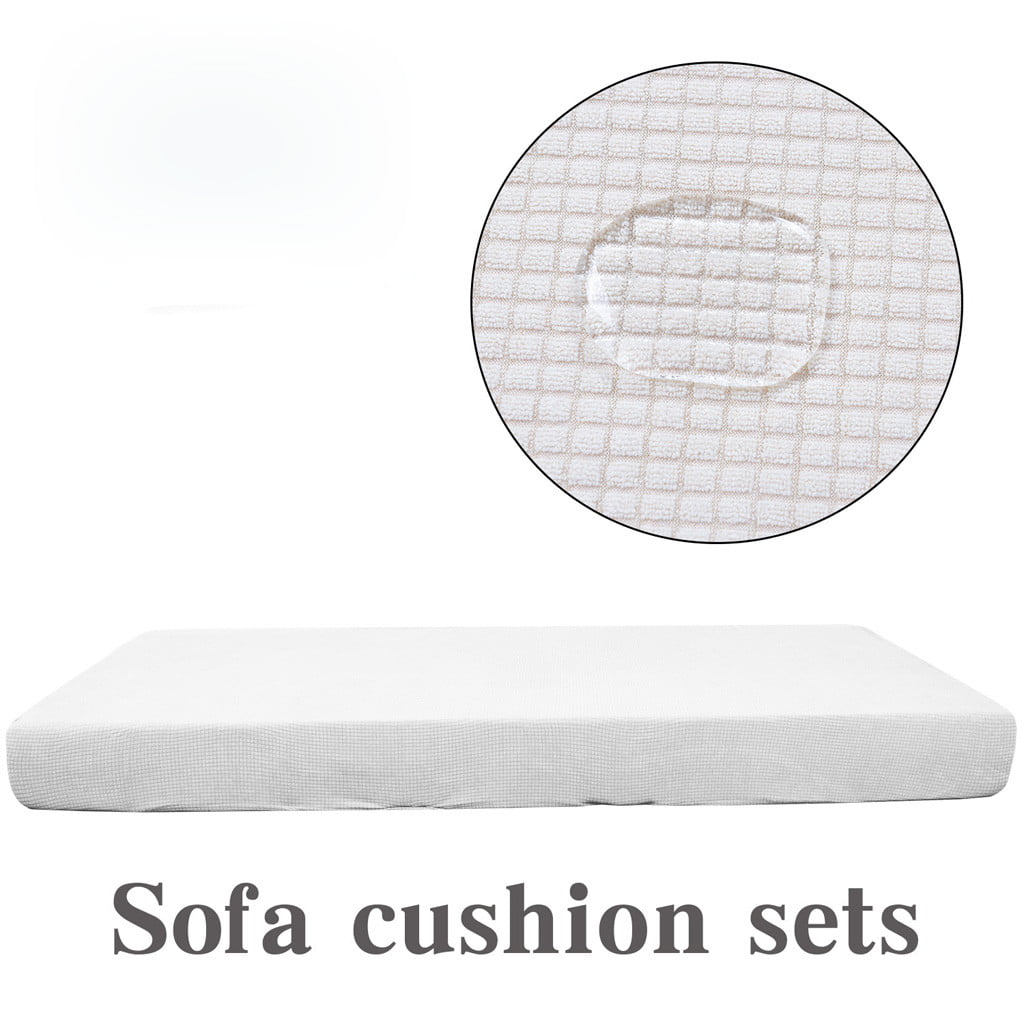 1-4 Seats Waterproof Stretchy Sofa Seat Cushion Cover Couch Slipcover Protector 
