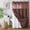 Brown, variant on No Hook Shower Curtain with Snap-in Liner, Waffle Weave Waterproof Heavyweight Fabric Mesh Window Bathroom Curtain,Moonlight Blue 71"x81"