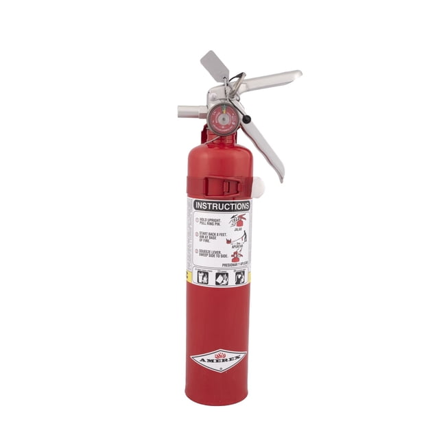 Extintor Amerex B417T ABC Dry Chemical de 2,5 kg con soporte