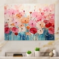 thumbnail image 2 of Designart "Pink Ephemeral quintessence" Abstract Collages Metal Art Living Room, 2 of 5