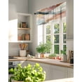 thumbnail image 6 of Abstract Water Ripple Window Valance Curtain Gradient Art Rod Pocket Short Curtain for Living Room, Bedroom & Kitchen Window Decor 42x12in, 6 of 8