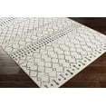 thumbnail image 4 of Hauteloom Cowplain Farmhouse Moroccan Geometric Area Rug - Boho Aztec Tribal Carpet for Living Room, Bedroom, Dining Room - Cream, Black, Beige, Gray - 5'3" Square Rug, 4 of 16