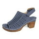 thumbnail image 5 of WILLBEST Sandalias Playa De Moda Para Mujer, Con Punta Abierta Y Tacón Alto, Para Salidas Informales, Vacaciones En La Playa Y Citas Nocturnas, Con Cierre Ajustable De Velcro., 5 of 6