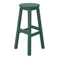 thumbnail image 2 of Costaelm Paradise 29" HDPE Round Outdoor Patio Bar Stool, Dark Green, 2 of 8
